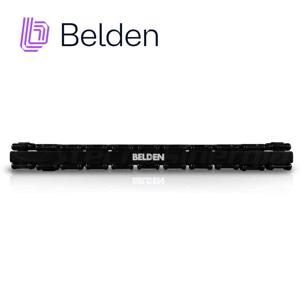 ORGANIZADOR HORIZONTAL BELDEN BHH191UR 1UR DEDOS MOLDEADOS DE ACERO Y PLASTICO NEGRO